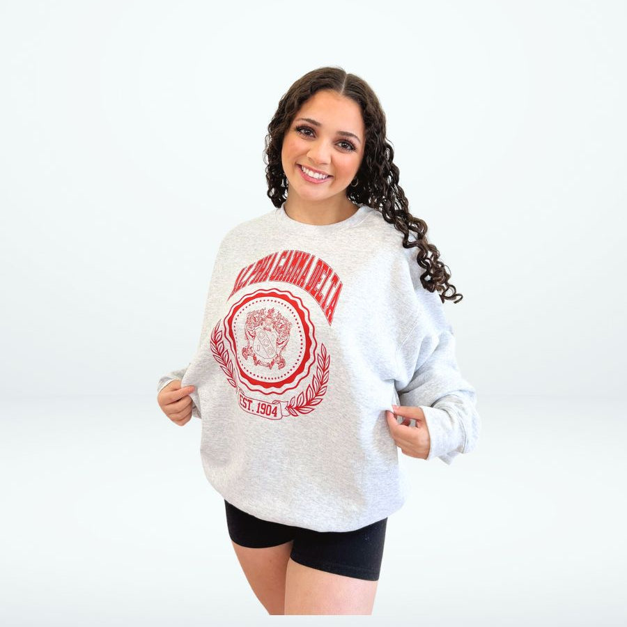 Alpha Gamma Delta Ivy League Crewneck