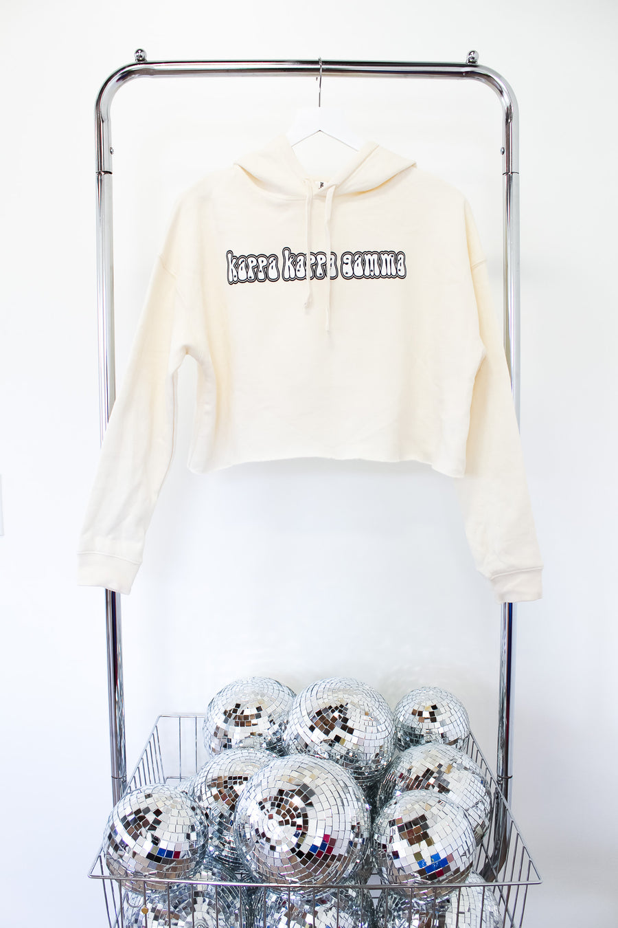 Kappa Kappa Gamma Star Crop Sweatshirt - SM TAN