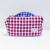 Sorority Gingham Quilted Makeup Bag
