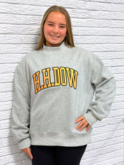 Dow High Mock Neck Sweatshirt - Ash