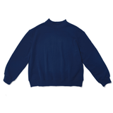 navy mock neck flat lay