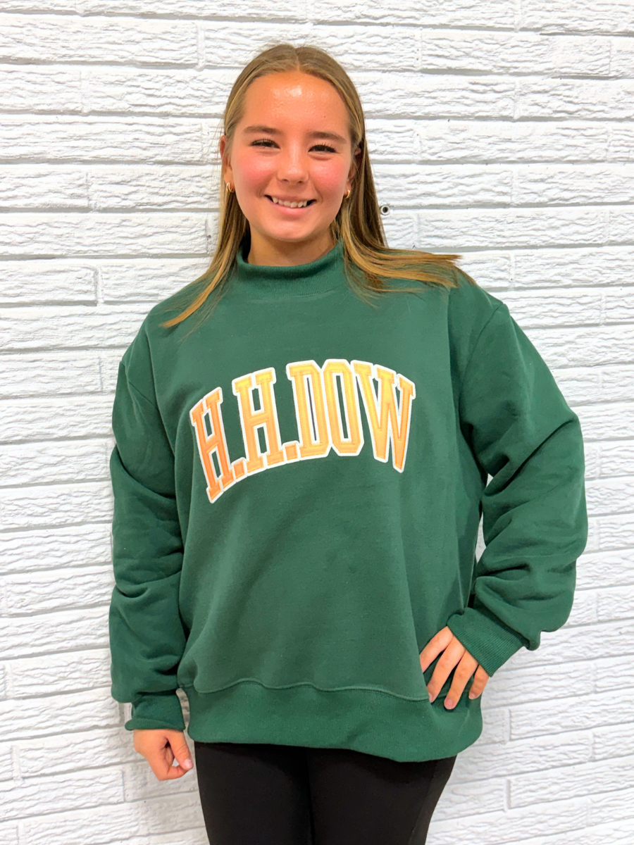 Dow High Mock Neck Sweatshirt - Forest
