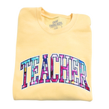 Sunshine Pop Custom Appliqué Embroidered Sweatshirt