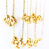 Bubble Letter Sorority Necklace