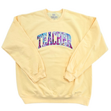 Sunshine Pop Custom Appliqué Embroidered Sweatshirt