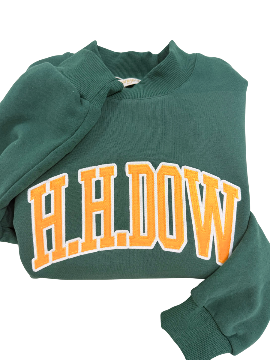 Dow High Mock Neck Sweatshirt - Forest