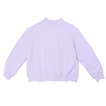 lilac mock neck flat lay