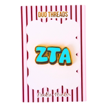 Zeta Tau Alpha Sorority Bubble Letter Needle Minder