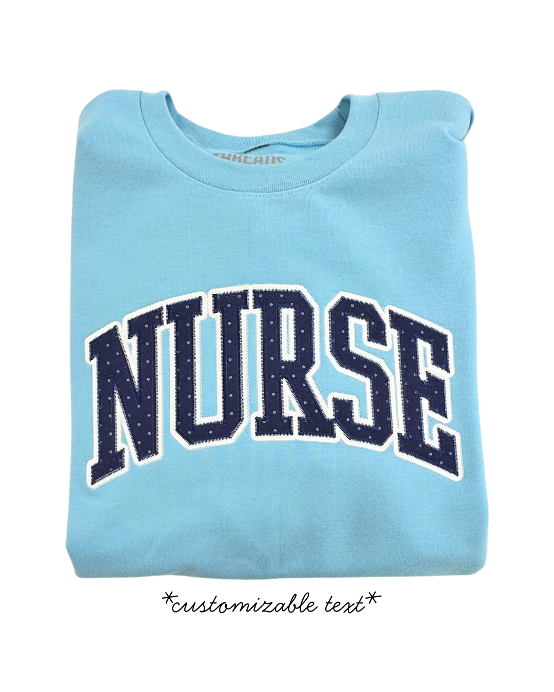 Custom Appliqué Embroidered Sweatshirt - Dash and Dot