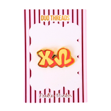 Chi Omega Sorority Bubble Letter Needle Minder