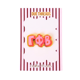 Gamma Phi Beta Sorority Bubble Letter Needle Minder