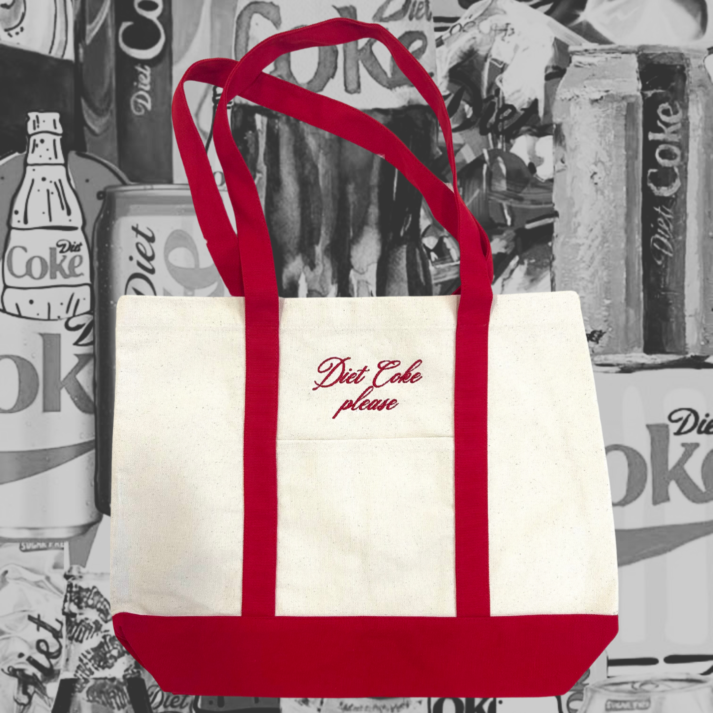 Diet Coke Please Canvas Tote