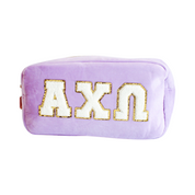 Alpha Chi Omega Chenille Sorority Cosmetic Bag