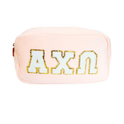 Alpha Chi Omega Chenille Sorority Cosmetic Bag