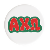 Alpha Chi Omega Bubbly Sorority Button