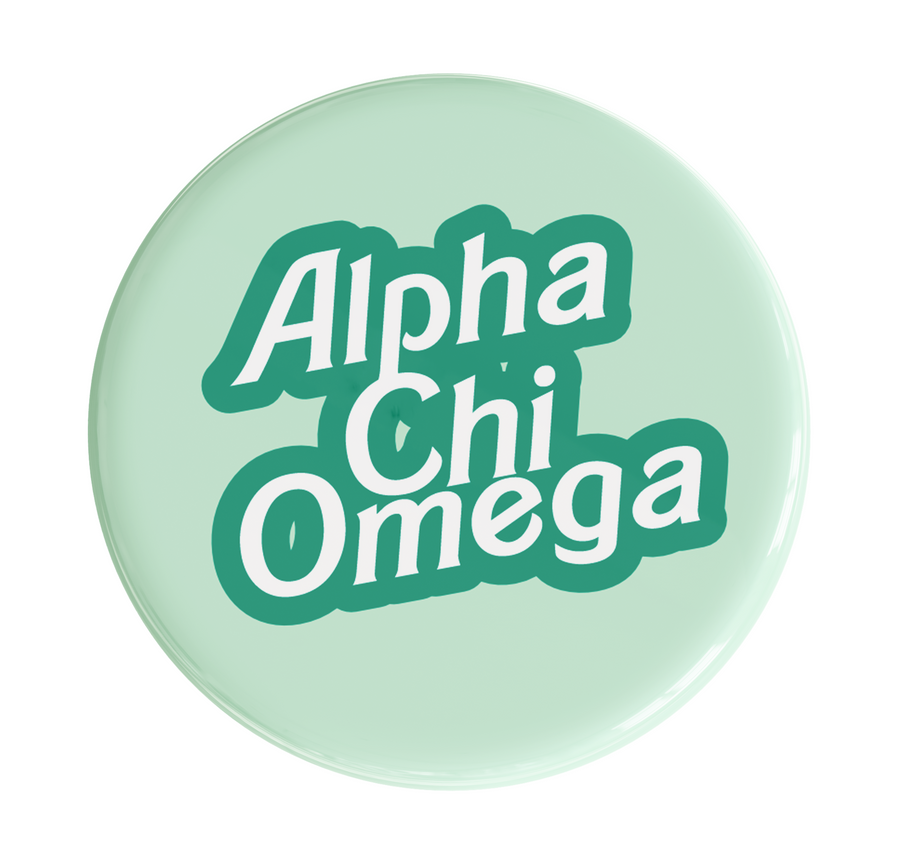 Alpha Chi Omega Dreamhouse Sorority Button