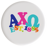 Alpha Chi Omega Happy Days Sorority Button