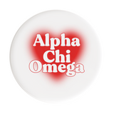 Alpha Chi Omega Big Heart Sorority Button