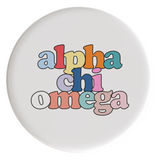 Alpha Chi Omega Live In Color Sorority Button