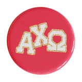 Alpha Chi Omega Varsity Letter Sorority Button