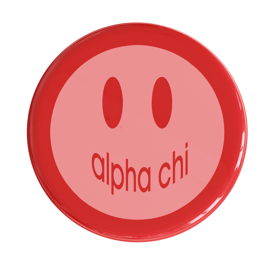 Alpha Chi Omega Smile Sorority Button