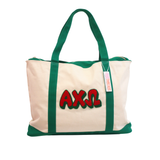 Alpha Chi Omega Chenille Weekender Sorority Tote