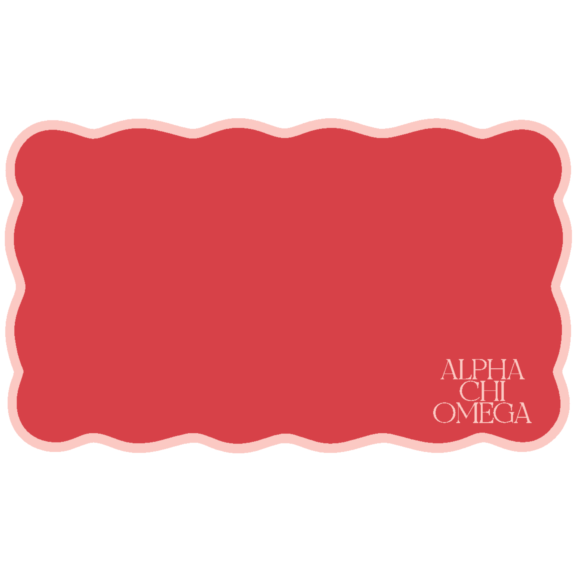 Scalloped Sorority Desk Mat