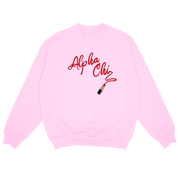 Alpha Chi Omega Flirty Sorority Crewneck Sweatshirt