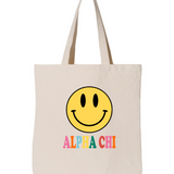 Alpha Chi Omega All Smiles Sorority Tote