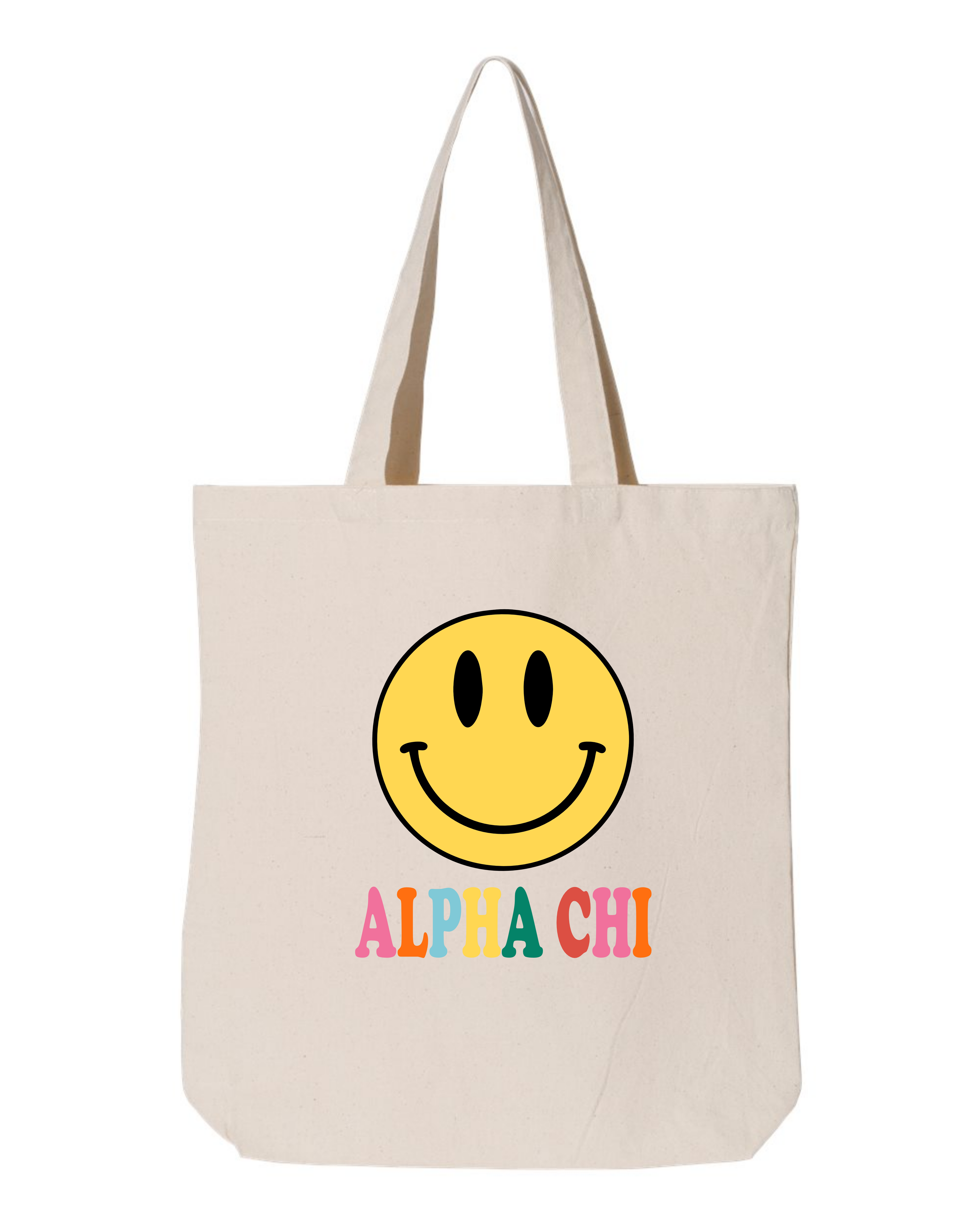 Alpha Chi Omega All Smiles Sorority Tote
