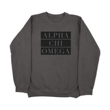 Alpha Chi Omega Block Sorority Sweatshirt