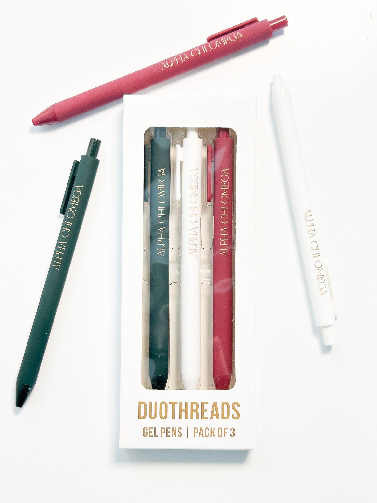 Alpha Chi Omega Lettered Luxe Sorority Pens
