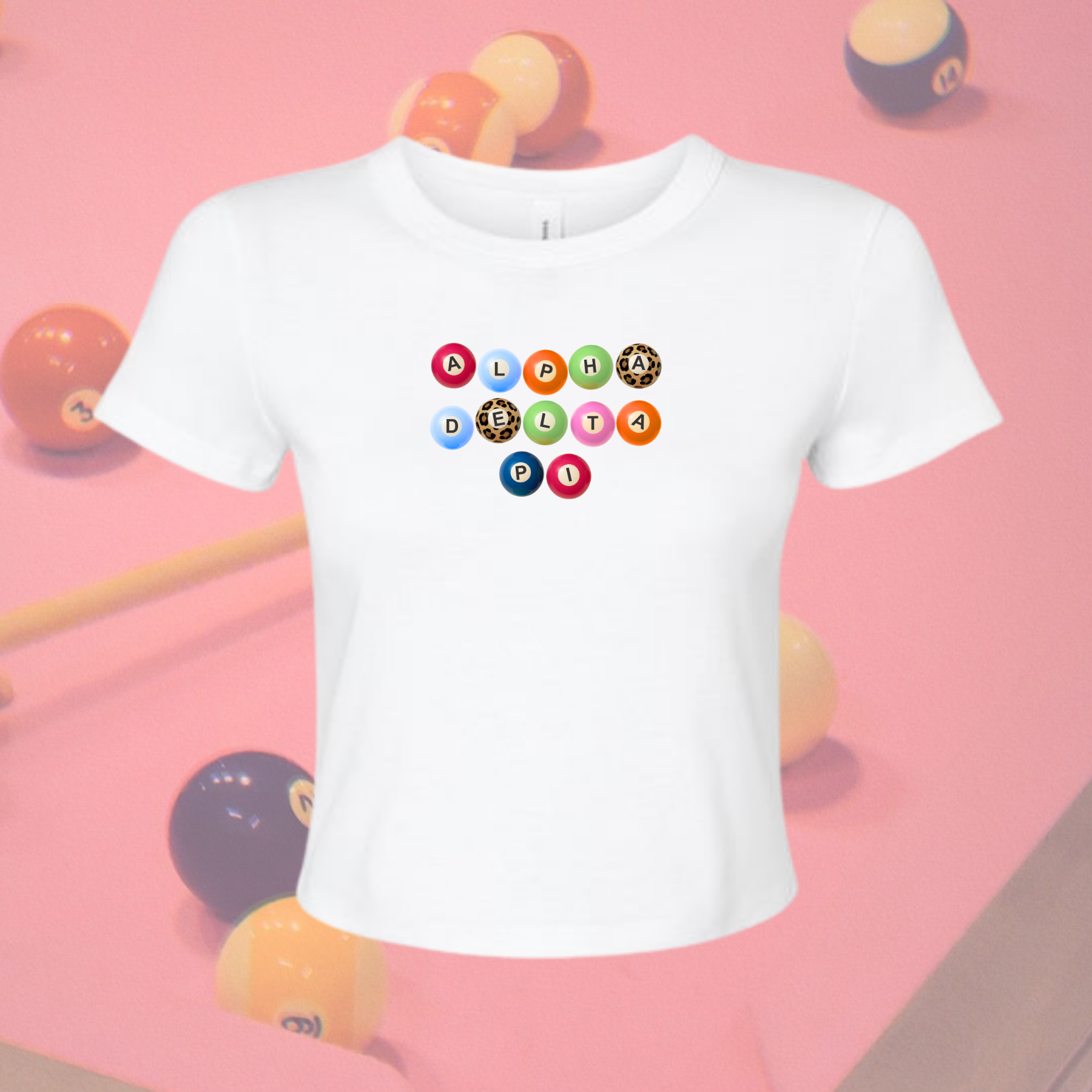 Alpha Delta Pi On Cue Sorority Baby Tee
