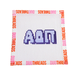 Alpha Delta Pi Sorority Bubble Letter Needlepoint Canvas