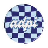 Alpha Delta Pi Checker Sorority Button