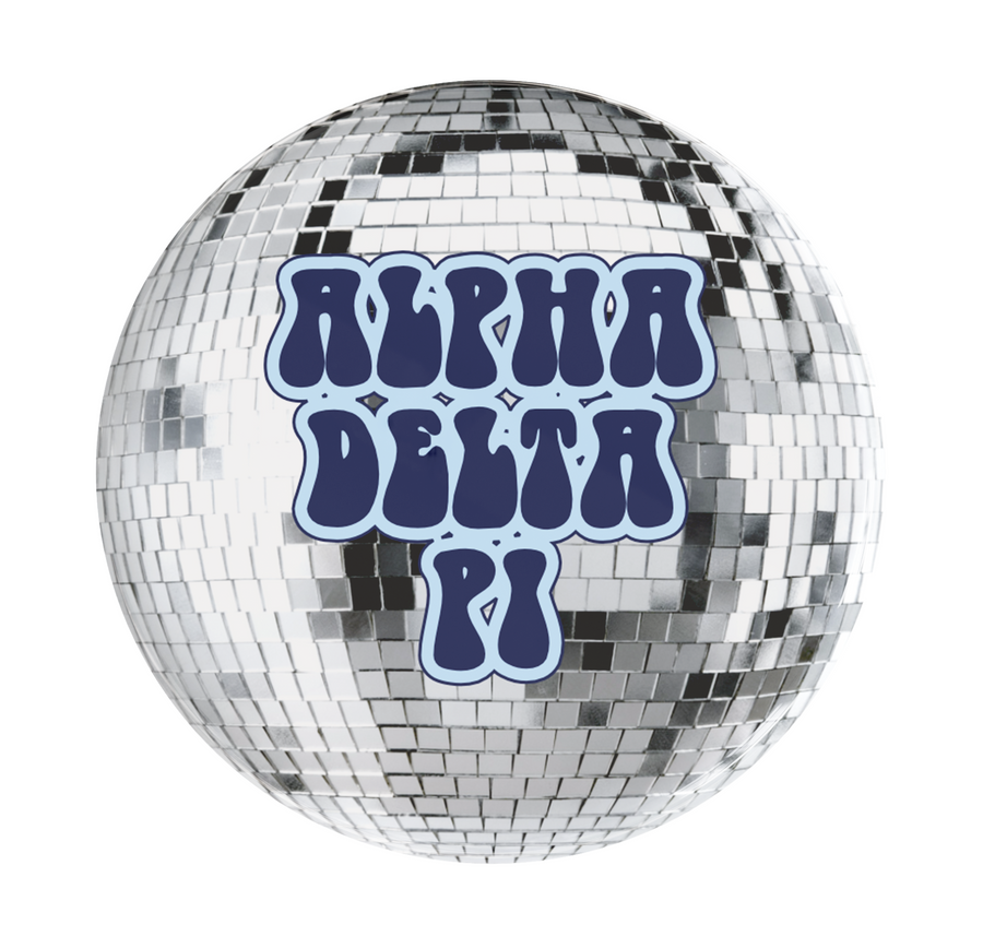 Alpha Delta Pi Disco Sorority Button