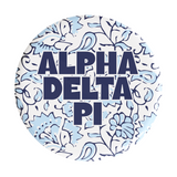 Alpha Delta Pi Through The Vines Sorority Button
