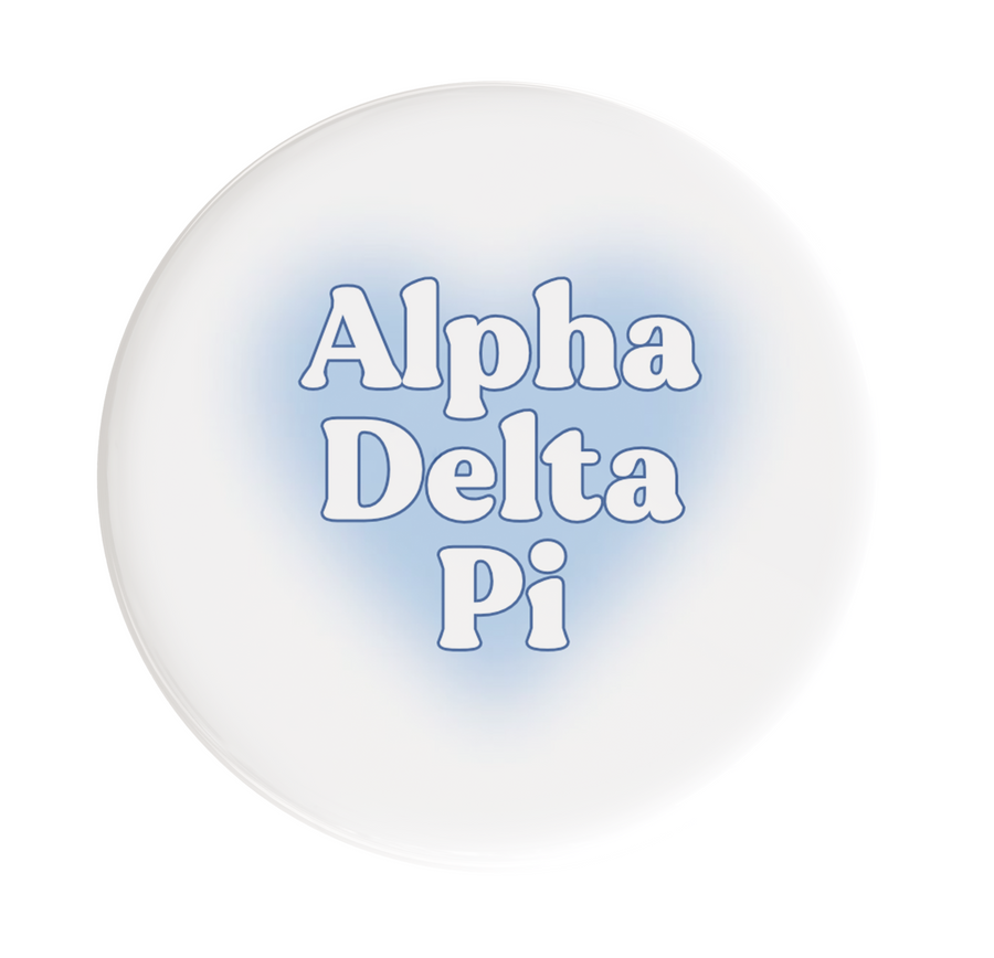 Alpha Delta Pi Big Heart Sorority Button
