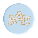 Alpha Delta Pi Varsity Letter Sorority Button