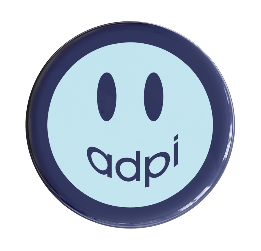 Alpha Delta Pi Smile Sorority Button