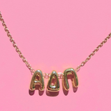 Bubble Letter Sorority Necklace