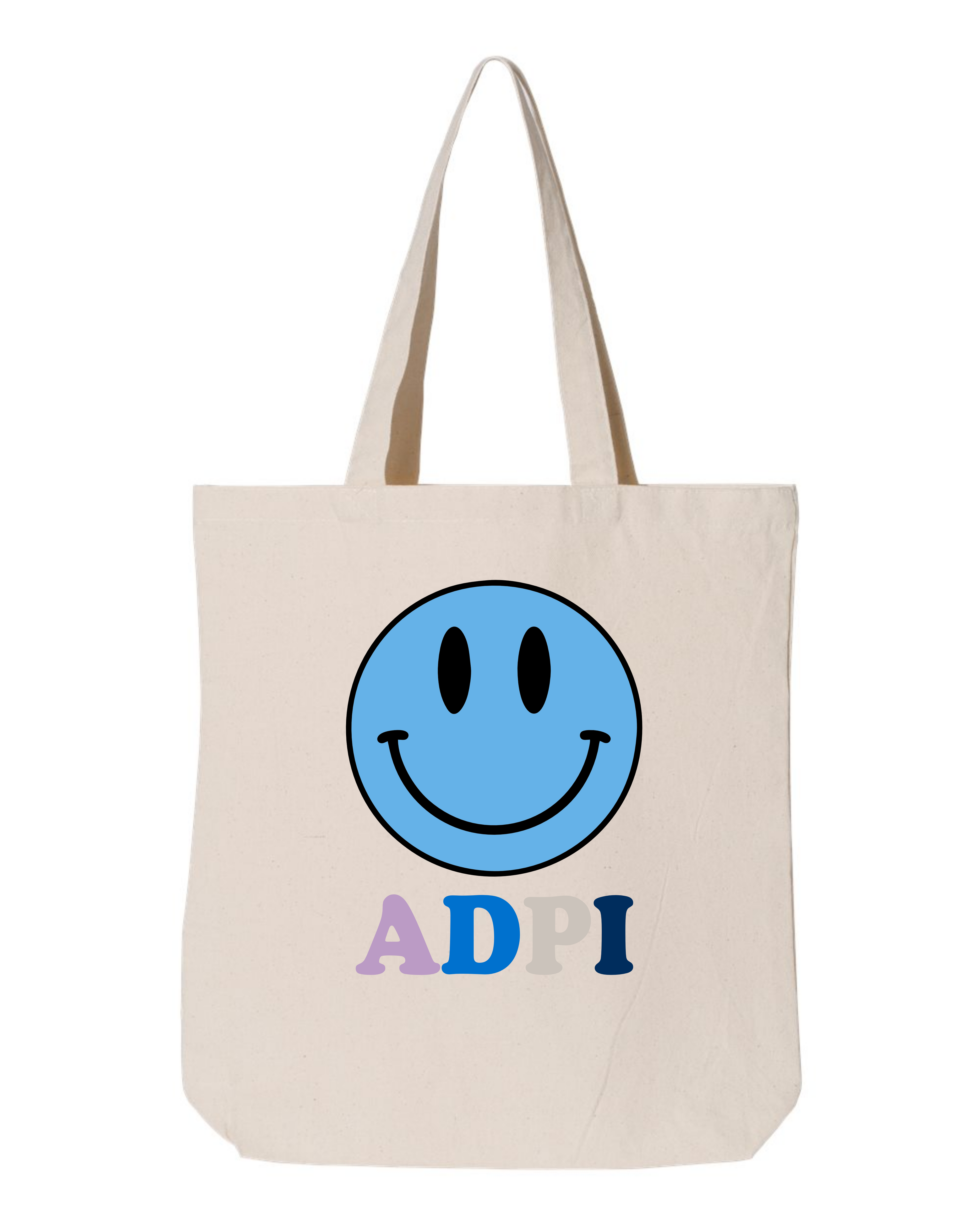 Alpha Delta Pi All Smiles Sorority Tote