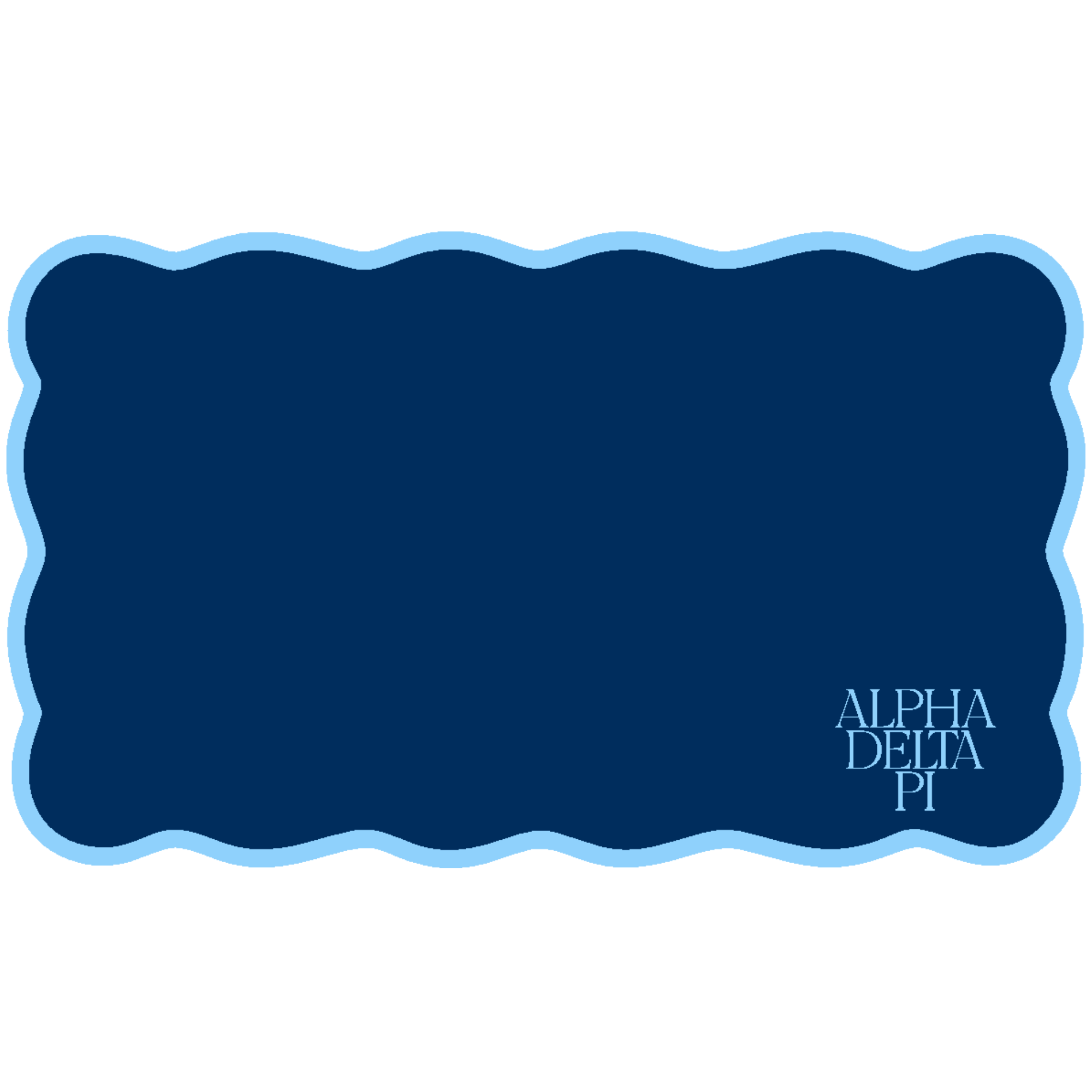 Scalloped Sorority Desk Mat