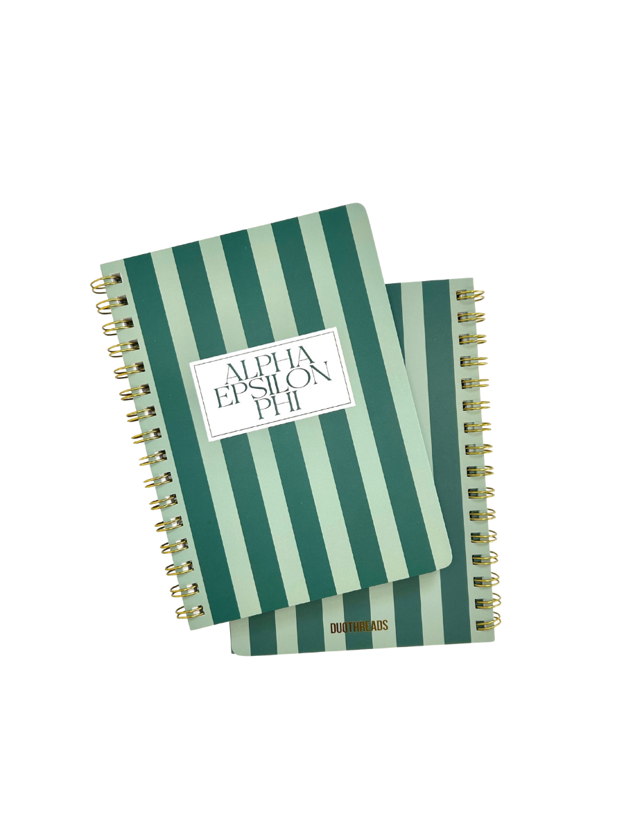 Alpha Epsilon Phi Stripe Sorority Notebook
