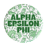 Alpha Epsilon Phi Through The Vines Sorority Button