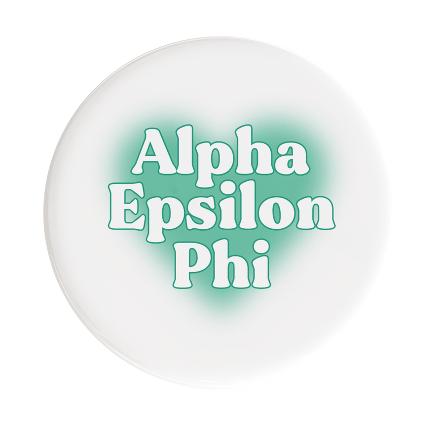 Alpha Epsilon Phi Big Heart Sorority Button