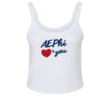 Alpha Epsilon Phi Love Club Sorority Tank