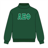 Classic Twill Sorority Embroidered Mock Neck