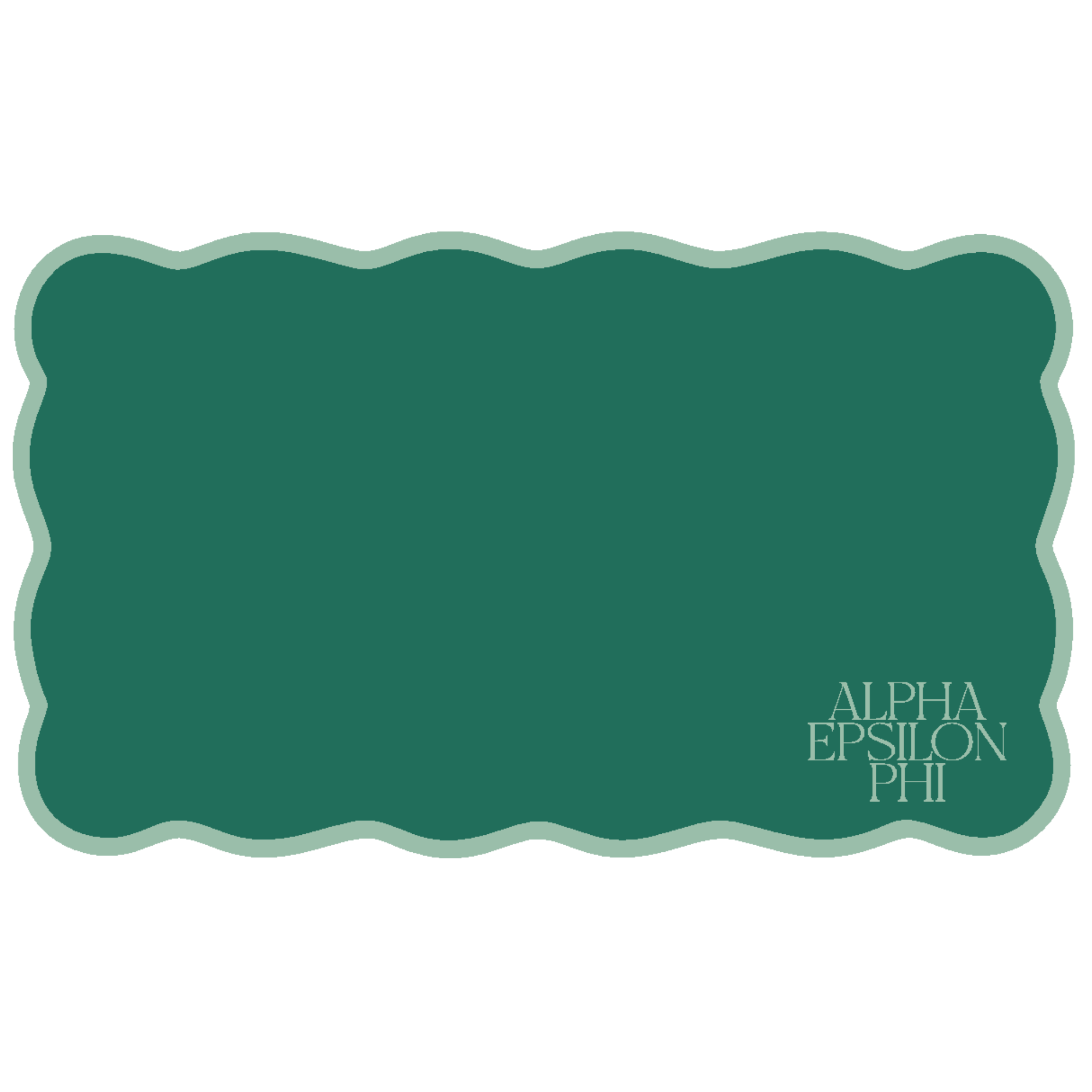 Scalloped Sorority Desk Mat