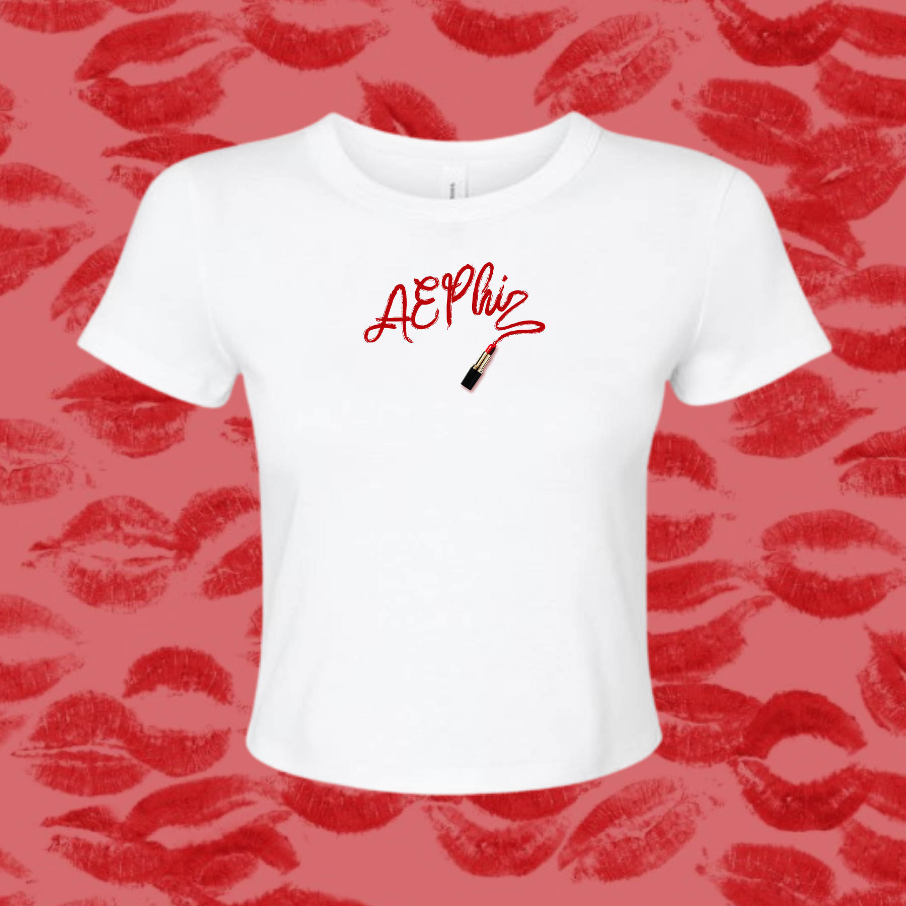 Alpha Epsilon Phi Flirty Sorority Baby Tee
